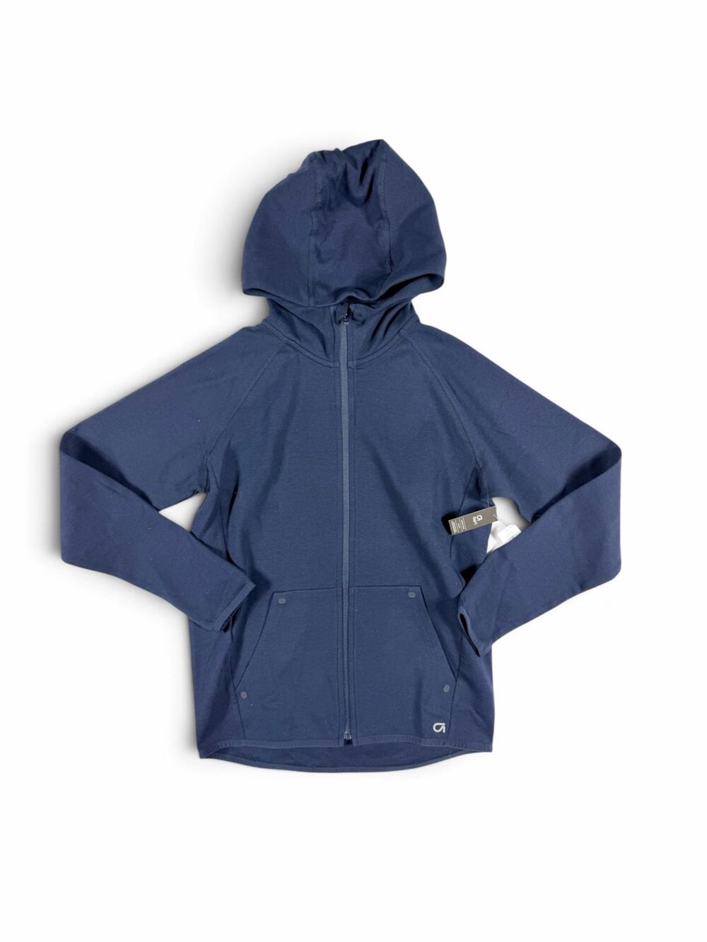 NEW Gap GapFit Bpys Tech High Neck Full Zip Hoodie Navy XL 12-13
